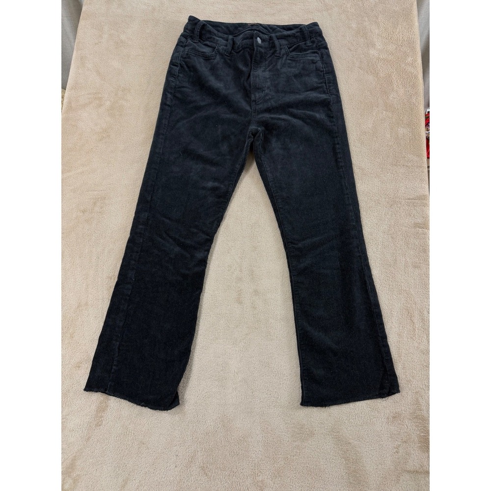 Quince Corduroy Velvet Velour Pants, Women's Size 6 straight leg Boot EUC